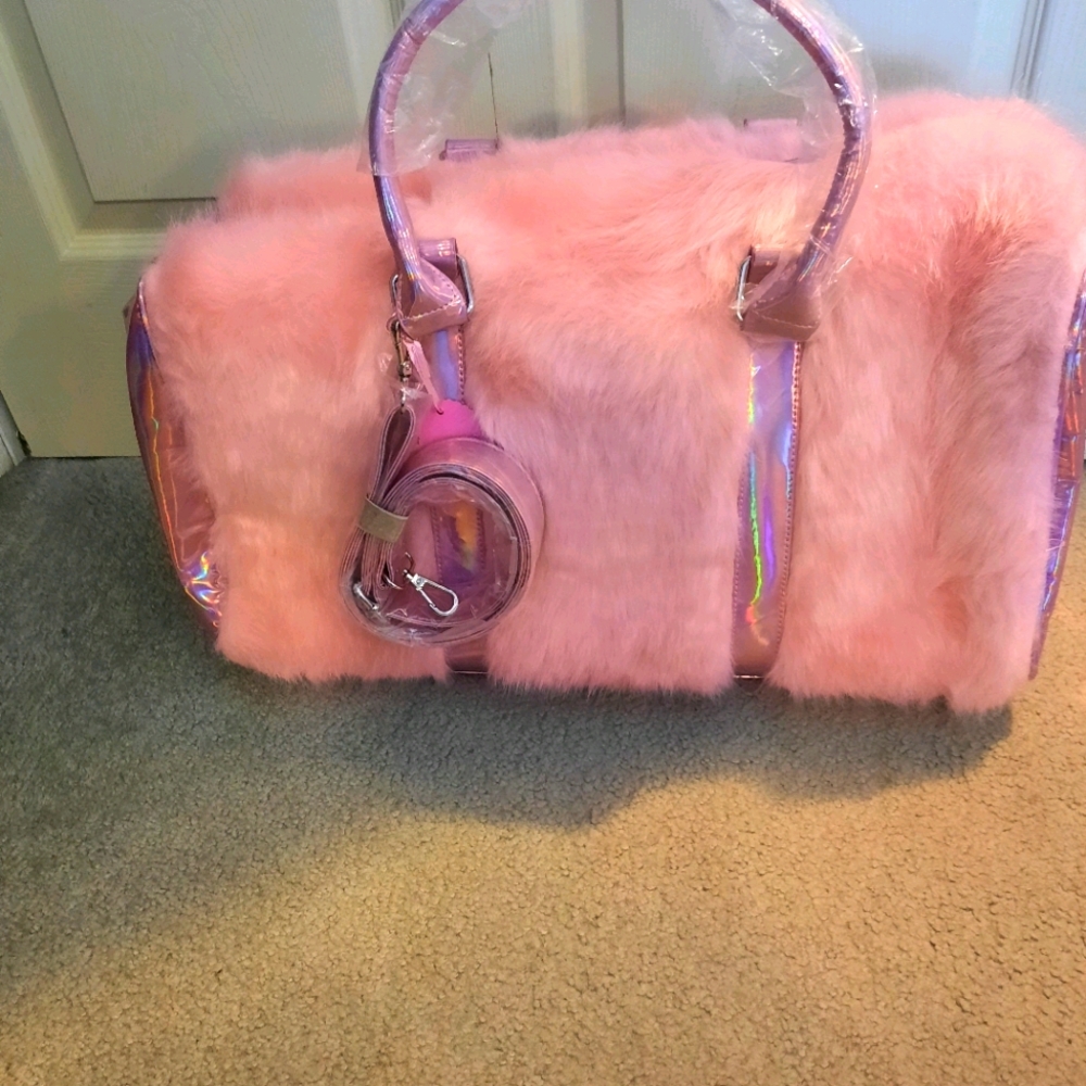 Pink travel bag